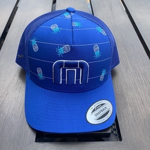 Travis Mathew SnapBack hat. Big Bend. Royal blue